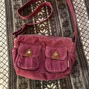 Fossil corduroy crossbody purse
